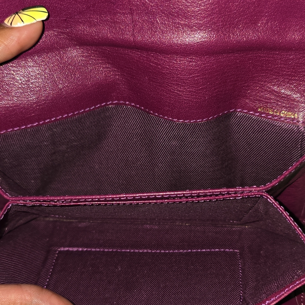 mundi Plum Leather Envelope Wallet - Picture 6 of 9